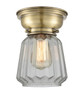 Chatham - 1 Light - 7 inch - Antique Brass - Flush Mount (623-1F-AB-G142-LED)