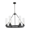 Boreas - 6 Light - 29 inch - Matte Black - Chandelier (617-6CR-BK-G617-11CL)