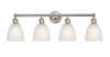 Castile - 4 Light - 33 inch - Brushed Satin Nickel - Bath Vanity Light (616-4W-SN-G381)