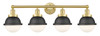 Edison - 4 Light - 34 inch - Satin Gold - Bath Vanity Light (616-4W-SG-HFS-61-BK)