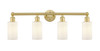 Clymer - 4 Light - 31 inch - Satin Gold - Bath Vanity Light (616-4W-SG-G801)