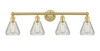 Conesus - 4 Light - 33 inch - Satin Gold - Bath Vanity Light (616-4W-SG-G275)