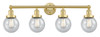 Beacon - 4 Light - 33 inch - Satin Gold - Bath Vanity Light (616-4W-SG-G204-6)