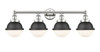 Edison - 4 Light - 34 inch - Polished Nickel - Bath Vanity Light (616-4W-PN-HFS-61-BK)