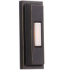 Surface Mount LED Lighted Push Button, Beveled Rectangle in Antique Bronze (PB5005-AZ)