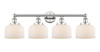 Bell - 4 Light - 35 inch - Polished Nickel - Bath Vanity Light (616-4W-PN-G71)