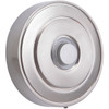 Surface Mount LED Lighted Push Button, Round LED Halo Light in Brushed Polished Nickel (PB5003-BNK)