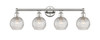 Athens - 4 Light - 33 inch - Polished Nickel - Bath Vanity Light (616-4W-PN-G122C-6CL)