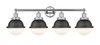 Edison - 4 Light - 34 inch - Polished Chrome - Bath Vanity Light (616-4W-PC-HFS-61-BK)