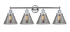 Cone - 4 Light - 35 inch - Polished Chrome - Bath Vanity Light (616-4W-PC-G43)