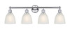 Castile - 4 Light - 33 inch - Polished Chrome - Bath Vanity Light (616-4W-PC-G381)