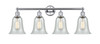 Hanover - 4 Light - 33 inch - Polished Chrome - Bath Vanity Light (616-4W-PC-G2812)