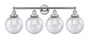 Beacon - 4 Light - 35 inch - Polished Chrome - Bath Vanity Light (616-4W-PC-G204-8)