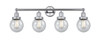 Beacon - 4 Light - 33 inch - Polished Chrome - Bath Vanity Light (616-4W-PC-G204-6)