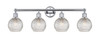 Athens - 4 Light - 33 inch - Polished Chrome - Bath Vanity Light (616-4W-PC-G122C-6CL)