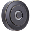 Surface Mount LED Lighted Push Button, Round LED Halo Light in Antique Bronze (PB5003-AZ)
