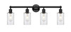 Clymer - 4 Light - 31 inch - Matte Black - Bath Vanity Light (616-4W-BK-G802)