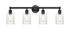 Hadley - 4 Light - 32 inch - Matte Black - Bath Vanity Light (616-4W-BK-G342)