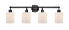 Cobbleskill - 4 Light - 32 inch - Matte Black - Bath Vanity Light (616-4W-BK-G111)