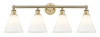 Berkshire - 4 Light - 35 inch - Brushed Brass - Bath Vanity Light (616-4W-BB-GBC-81)