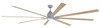 Fleming 100" 8-Blade Indoor/Outdoor (Damp) Ceiling Fan in Aged Galvanized w/ Driftwood Blades; Light Kit Included (optional) (FLE100AGV8)