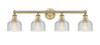 Dayton - 4 Light - 33 inch - Brushed Brass - Bath Vanity Light (616-4W-BB-G412)