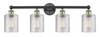 Cobbleskill - 4 Light - 32 inch - Black Antique Brass - Bath Vanity Light (616-4W-BAB-G112)