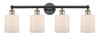 Cobbleskill - 4 Light - 32 inch - Black Antique Brass - Bath Vanity Light (616-4W-BAB-G111)