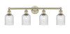 Bridal Veil - 4 Light - 32 inch - Antique Brass - Bath Vanity Light (616-4W-AB-G559-5SDY)