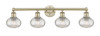 Ithaca - 4 Light - 33 inch - Antique Brass - Bath Vanity Light (616-4W-AB-G555-6CL)