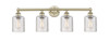 Cobbleskill - 4 Light - 32 inch - Antique Brass - Bath Vanity Light (616-4W-AB-G112C-5CL)