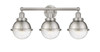 Hampden - 3 Light - 25 inch - Brushed Satin Nickel - Bath Vanity Light (616-3W-SN-HFS-64-SN)