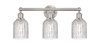 Bridal Veil - 3 Light - 23 inch - Brushed Satin Nickel - Bath Vanity Light (616-3W-SN-G559-5CL)