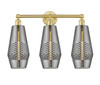 Windham - 3 Light - 25 inch - Satin Gold - Bath Vanity Light (616-3W-SG-G683-7)