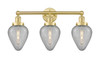 Geneseo - 3 Light - 25 inch - Satin Gold - Bath Vanity Light (616-3W-SG-G165)