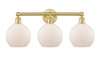 Athens - 3 Light - 26 inch - Satin Gold - Bath Vanity Light (616-3W-SG-G121-8)