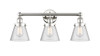 Cone - 3 Light - 24 inch - Polished Nickel - Bath Vanity Light (616-3W-PN-G64)