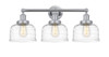 Bell - 3 Light - 26 inch - Polished Chrome - Bath Vanity Light (616-3W-PC-G713)
