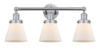 Cone - 3 Light - 24 inch - Polished Chrome - Bath Vanity Light (616-3W-PC-G61)