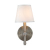 Waverly 1 Light Wall Sconce in Aged Brass with Tuxedo Shade (3500-1W AB-GRM)