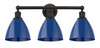 Plymouth - 3 Light - 26 inch - Oil Rubbed Bronze - Bath Vanity Light (616-3W-OB-MBD-75-BL)