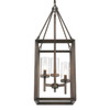 Smyth 3 Light Pendant in Gunmetal Bronze with Clear Glass (2073-3P GMT)
