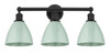 Plymouth - 3 Light - 26 inch - Matte Black - Bath Vanity Light (616-3W-BK-MBD-75-SF)