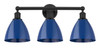 Plymouth - 3 Light - 26 inch - Matte Black - Bath Vanity Light (616-3W-BK-MBD-75-BL)