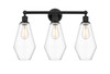 Cindyrella - 3 Light - 25 inch - Matte Black - Bath Vanity Light (616-3W-BK-G652-7)