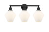 Cindyrella - 3 Light - 26 inch - Matte Black - Bath Vanity Light (616-3W-BK-G651-8)