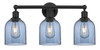 Bella - 3 Light - 24 inch - Matte Black - Bath Vanity Light (616-3W-BK-G558-6BL)