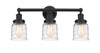 Bell - 3 Light - 23 inch - Matte Black - Bath Vanity Light (616-3W-BK-G513)