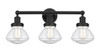 Olean - 3 Light - 25 inch - Matte Black - Bath Vanity Light (616-3W-BK-G324)