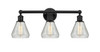 Conesus - 3 Light - 24 inch - Matte Black - Bath Vanity Light (616-3W-BK-G275)